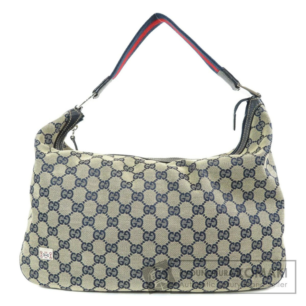 Gucci GG Canvas Monogram Pop Hobo bag beige navy Blue